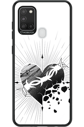 Fekete Szív - Samsung Galaxy A21 S