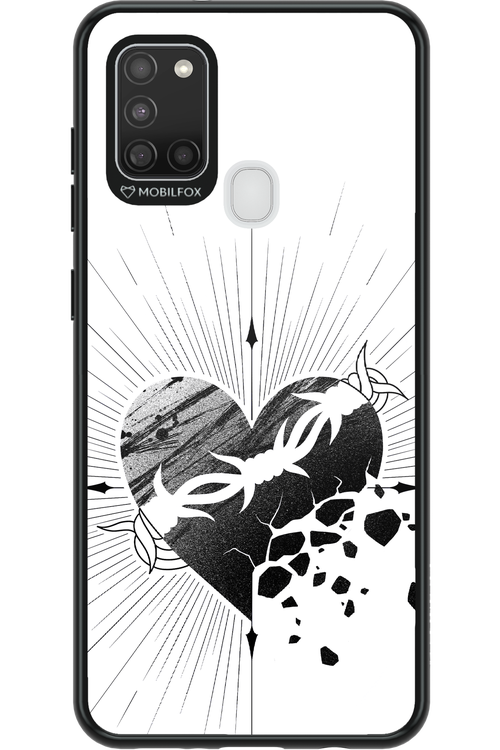 Fekete Szív - Samsung Galaxy A21 S