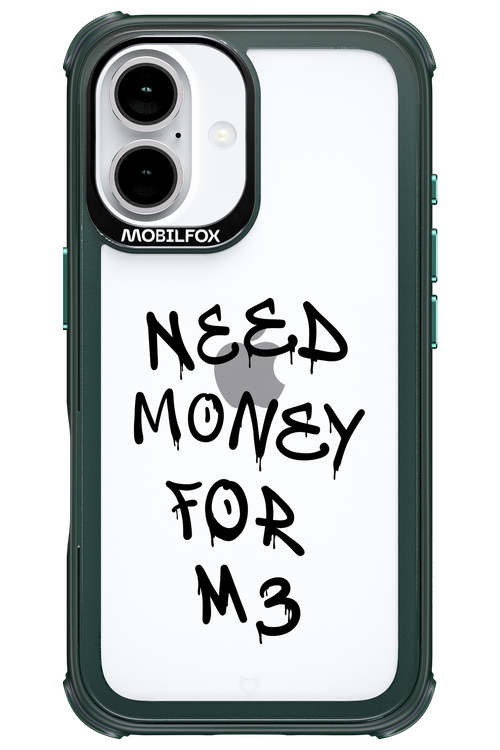 Need M3 Transparent Black - Apple iPhone 16