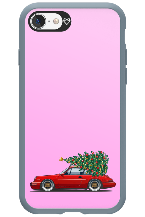 XMAS Car Pink - Apple iPhone SE 2022