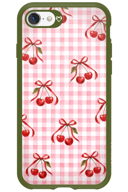 Pink Cherry Checked 2.0 - Apple iPhone SE 2020
