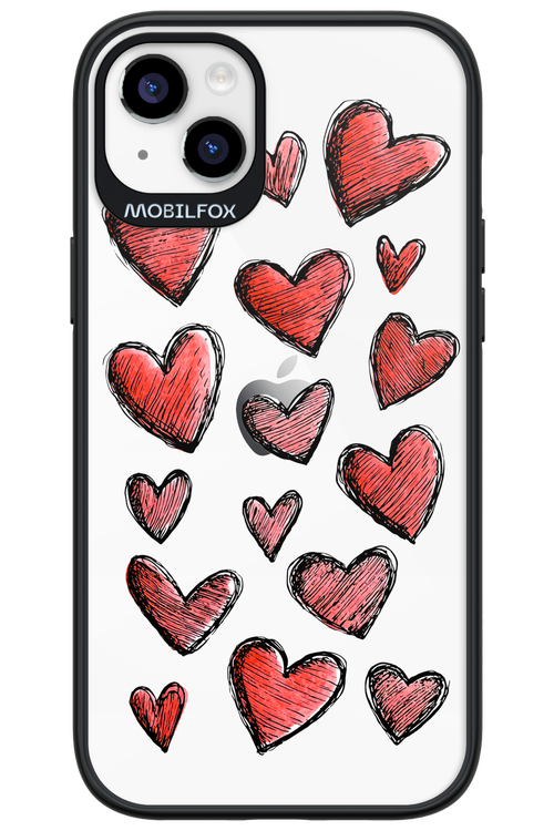 Red Love Transparent 2.0 - Apple iPhone 14 Plus