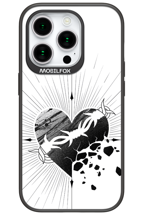 Fekete Szív - Apple iPhone 15 Pro