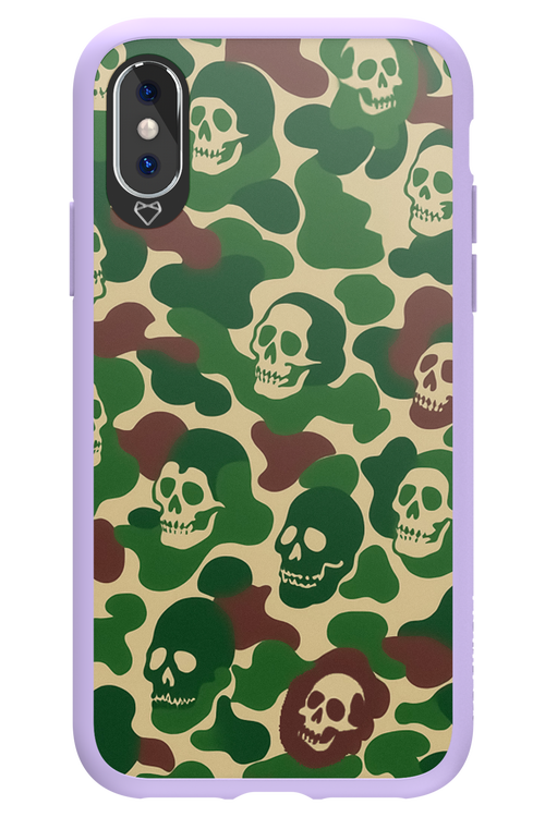 Camo Skull - Apple iPhone X