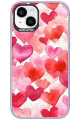 Water Painted Heart 2.0 - Apple iPhone 15 Plus
