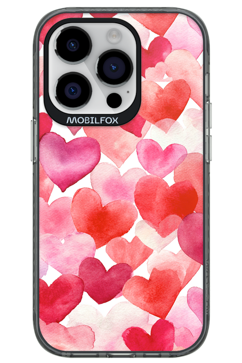Water Painted Heart 2.0 - Apple iPhone 14 Pro