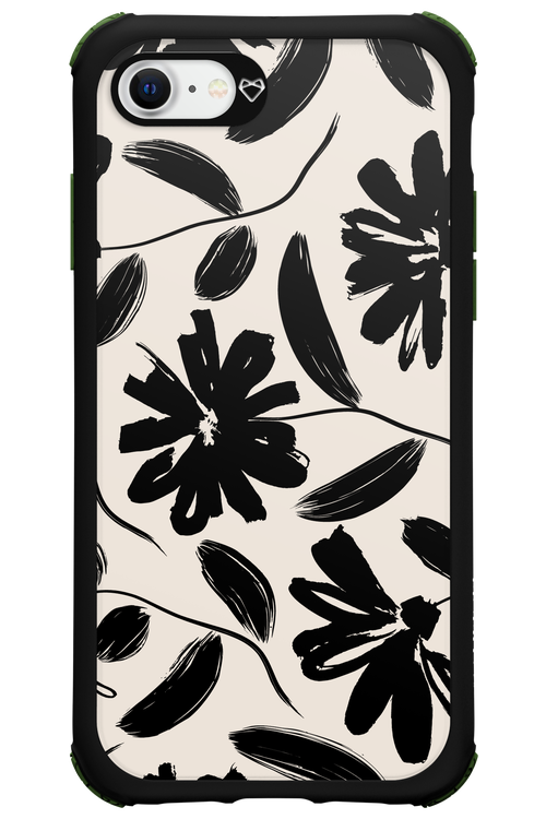 Monochrome Flowerss 2.0 - Apple iPhone 7