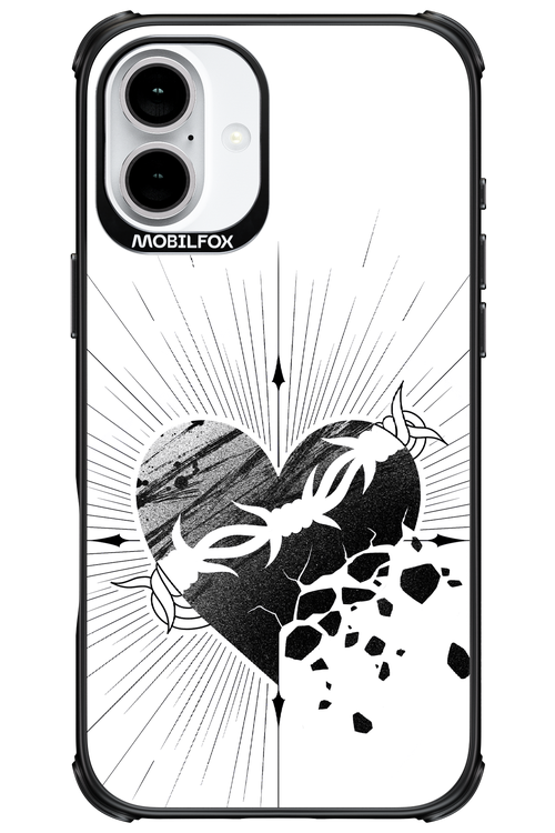 Fekete Szív 2.0 - Apple iPhone 16 Plus