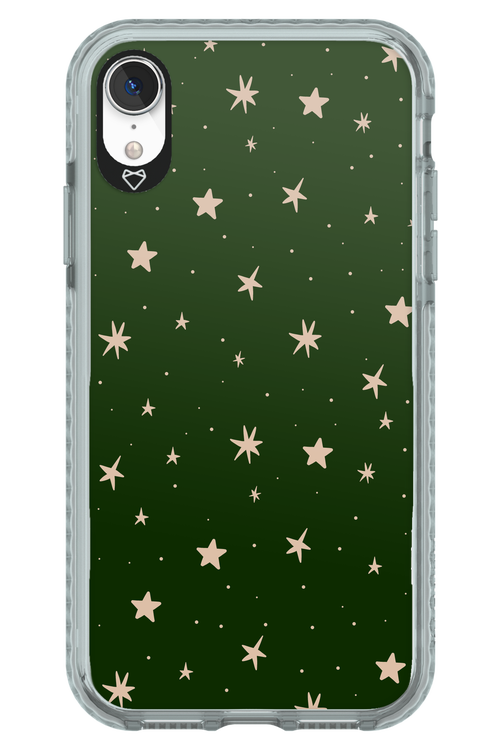 Forest Green Stars - Apple iPhone XR