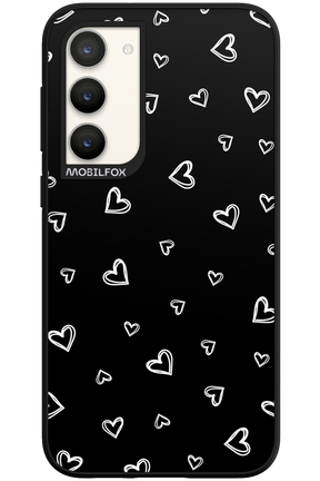 Monochrome Hearts 2.0 - Samsung Galaxy S23 Plus