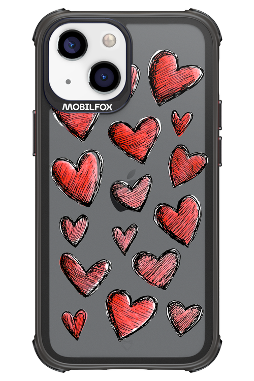Red Love Transparent 2.0 - Apple iPhone 13 Mini