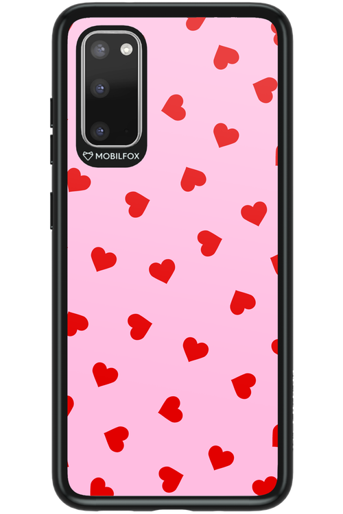 Sprinkle Heart Pink - Samsung Galaxy S20