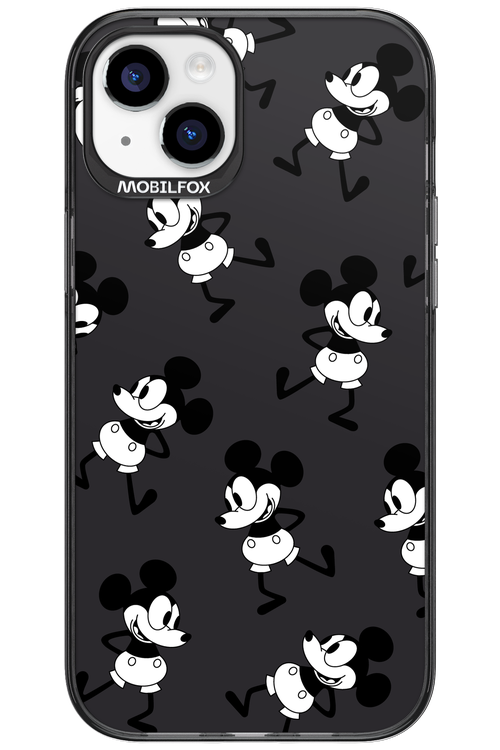 Iconic Mouse (antracite pattern) - Apple iPhone 15 Plus