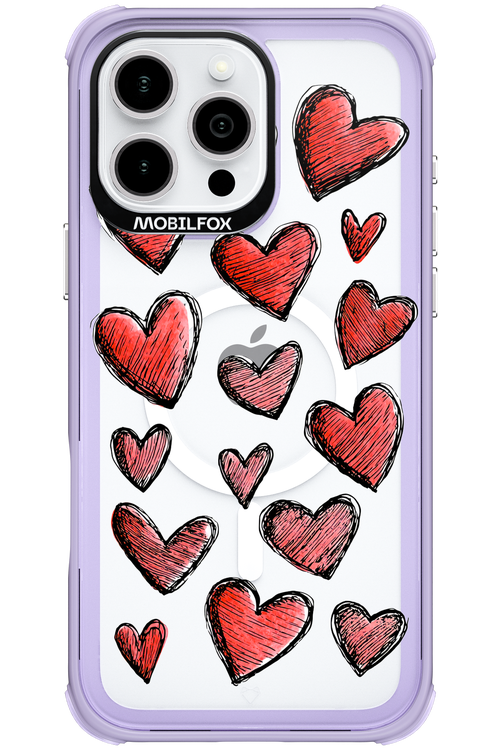 Red Love Transparent 2.0 - Apple iPhone 16 Pro Max
