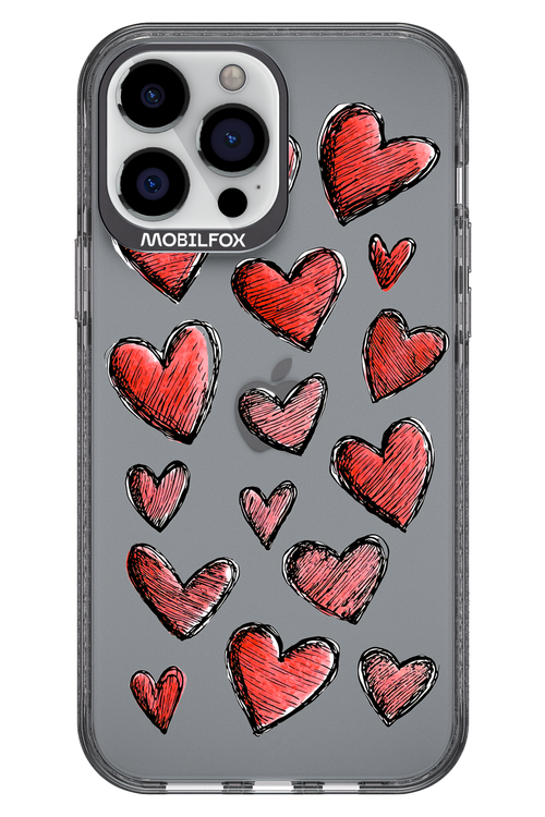 Red Love Transparent 2.0 - Apple iPhone 13 Pro Max