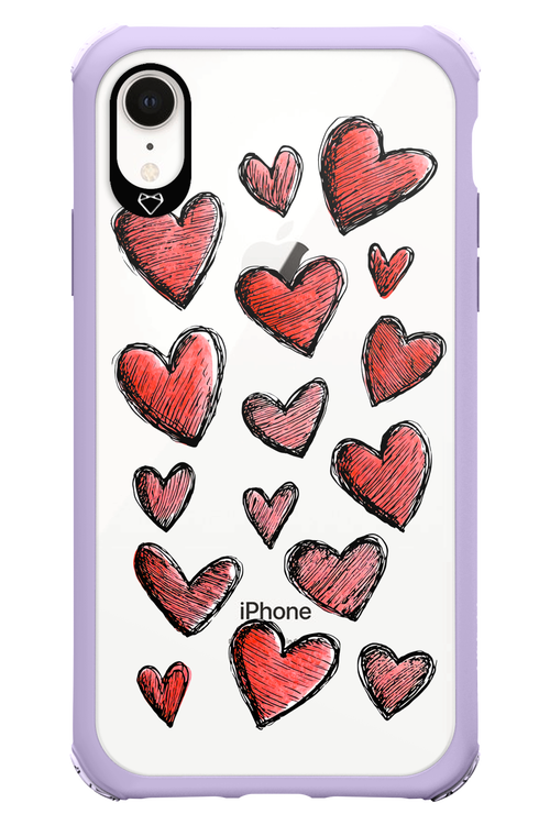 Red Love Transparent 2.0 - Apple iPhone XR