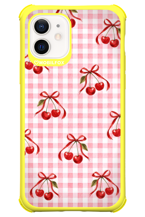 Pink Cherry Checked 2.0 - Apple iPhone 12