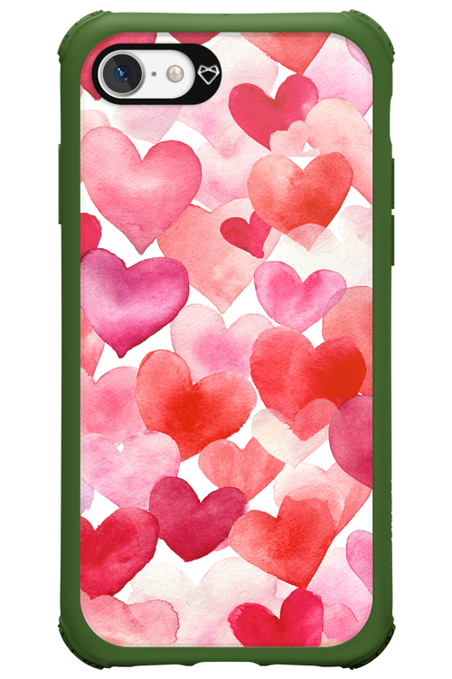 Water Painted Heart - Apple iPhone 7