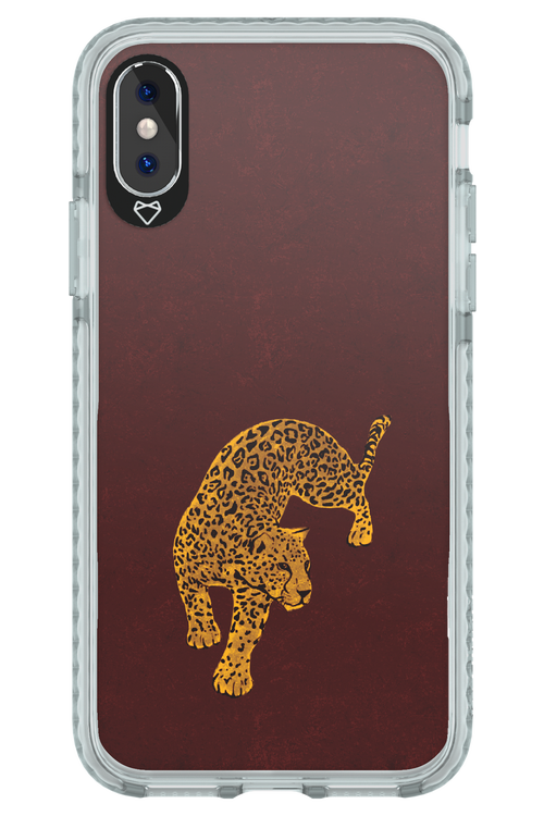 Burgundy Leopard - Apple iPhone X