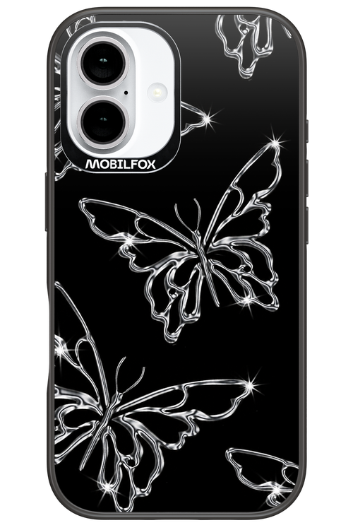 Silver Butterfly 2.0 - Apple iPhone 16