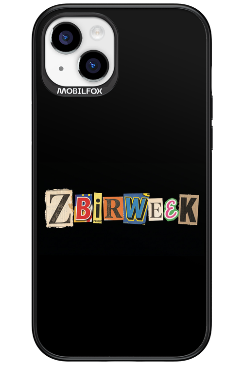 Zbirweek (black) 2.0 - Apple iPhone 15 Plus