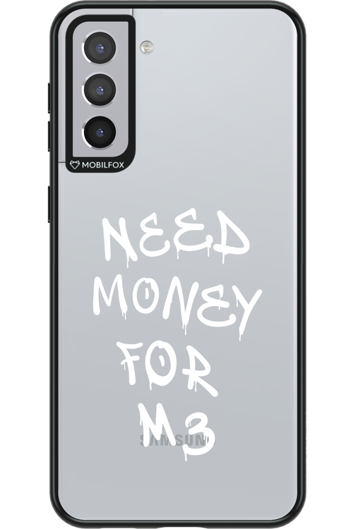 Need M3 Transparent White - Samsung Galaxy S21+