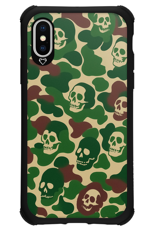 Camo Skull - Apple iPhone X