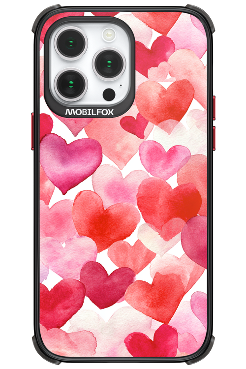 Water Painted Heart - Apple iPhone 14 Pro Max