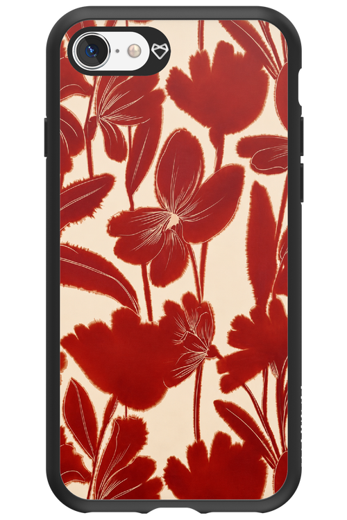 Burgundy Flowers 2.0 - Apple iPhone SE 2020
