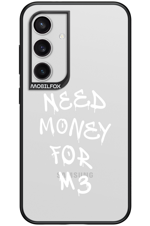 Need M3 Transparent White - Samsung Galaxy S24