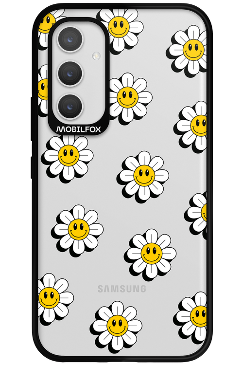 Smiley Flowers Transparent - Samsung Galaxy A54