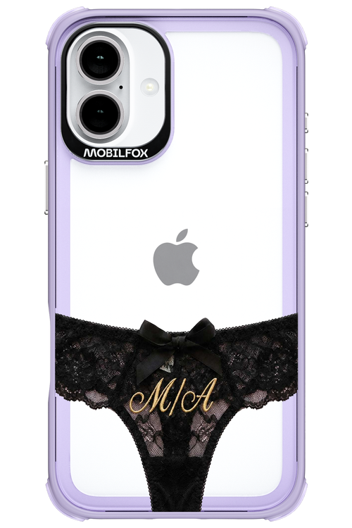 Black Panties Transparent 2.0 - Apple iPhone 16 Plus
