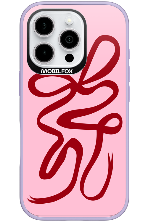 Burgundy Bow - Apple iPhone 16 Pro