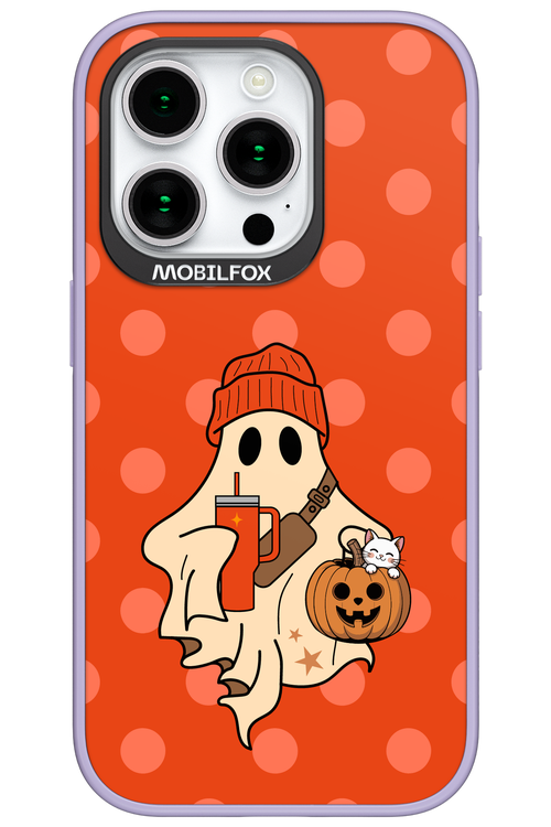 Ghost Girl (Orange) - Apple iPhone 15 Pro