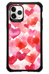 Water Painted Heart - Apple iPhone 11 Pro