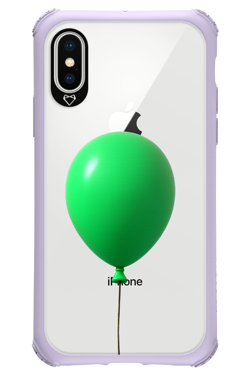 Green Balloon - Apple iPhone X