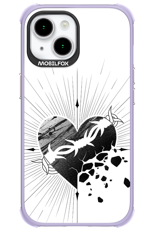 Fekete Szív - Apple iPhone 15