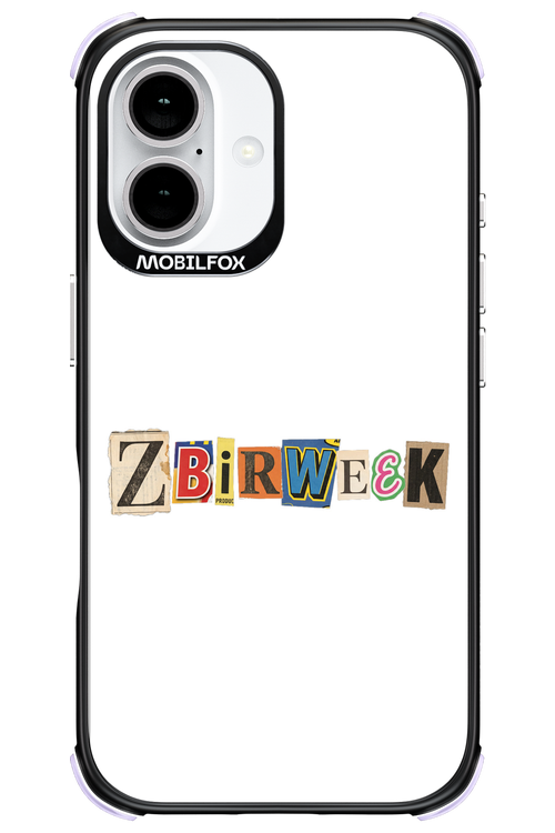 Zbirweek (white) 2.0 - Apple iPhone 16
