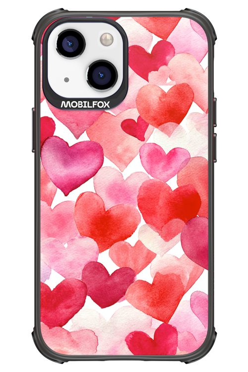 Water Painted Heart - Apple iPhone 13 Mini