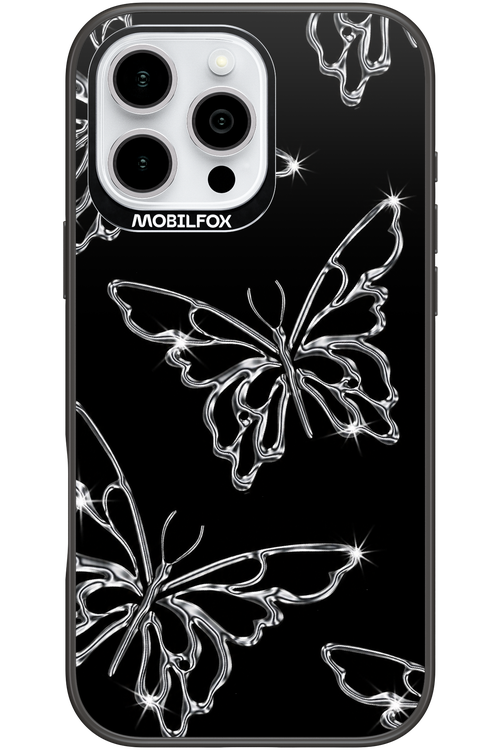Silver Butterfly 2.0 - Apple iPhone 16 Pro Max