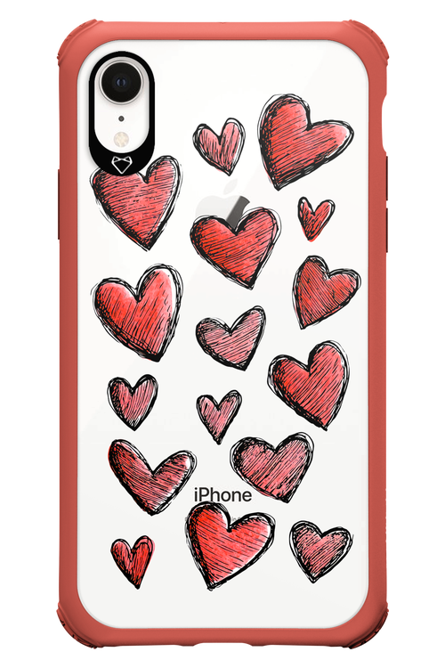 Red Love Transparent 2.0 - Apple iPhone XR