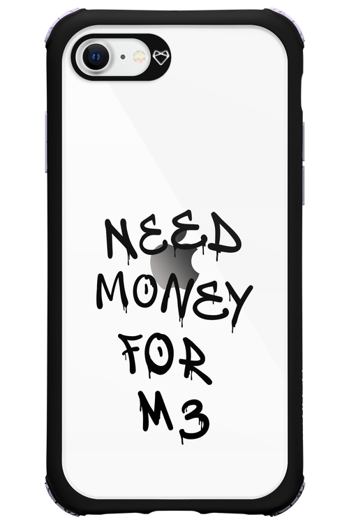 Need M3 Transparent Black - Apple iPhone SE 2022