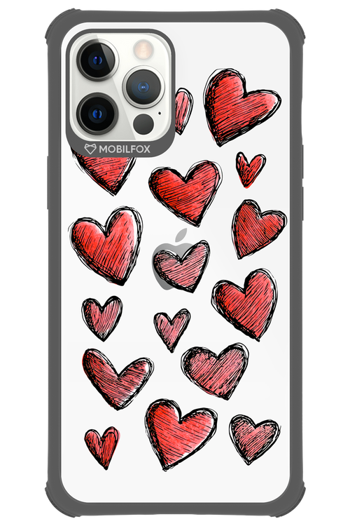 Red Love Transparent 2.0 - Apple iPhone 12 Pro Max