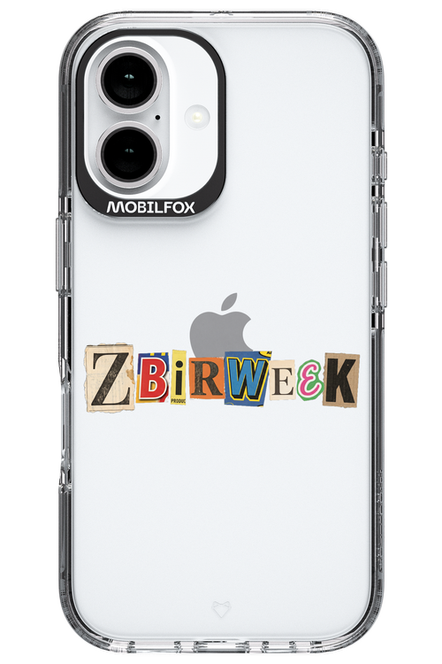 Zbirweek (transparent) 2.0 - Apple iPhone 16