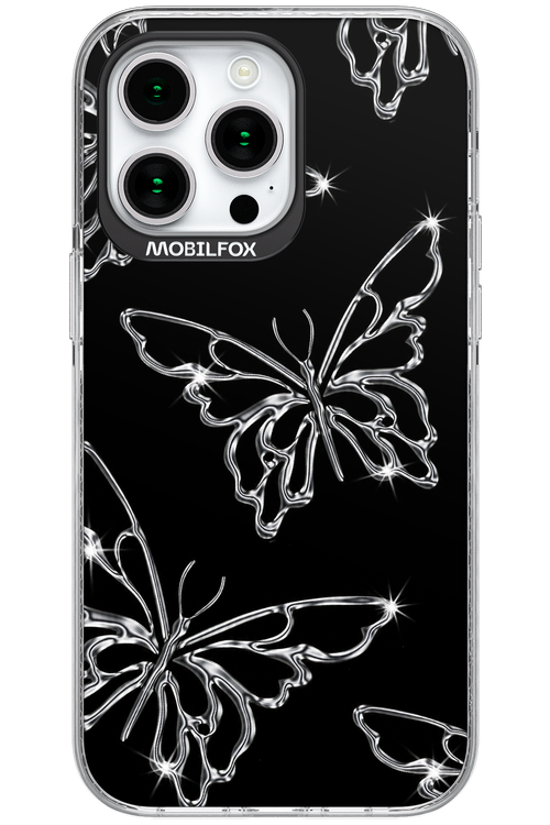 Silver Butterfly 2.0 - Apple iPhone 15 Pro Max