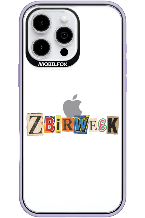 Zbirweek (transparent) 2.0 - Apple iPhone 16 Pro Max