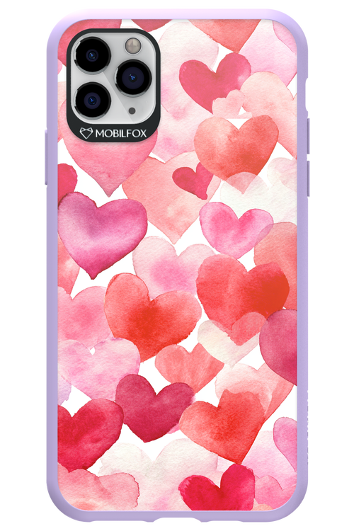 Water Painted Heart 2.0 - Apple iPhone 11 Pro Max