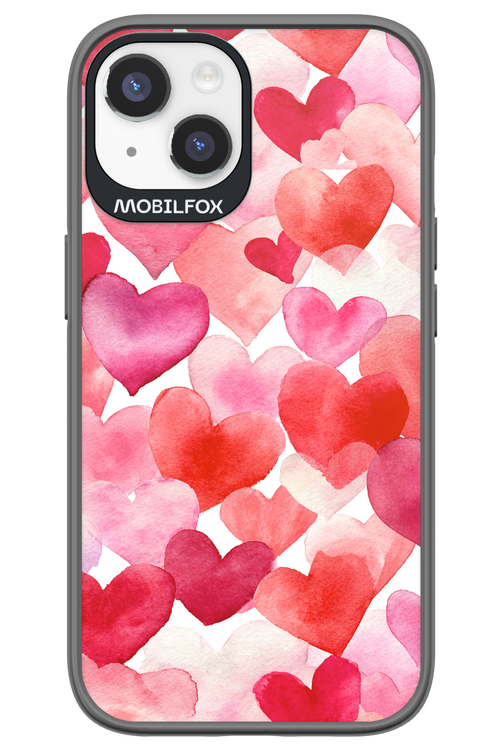 Water Painted Heart - Apple iPhone 14