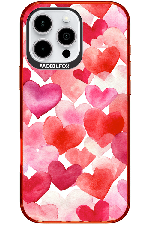 Water Painted Heart - Apple iPhone 16 Pro Max