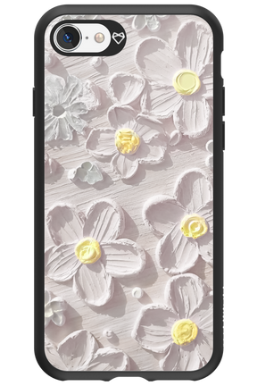 White Flowers - Apple iPhone SE 2020